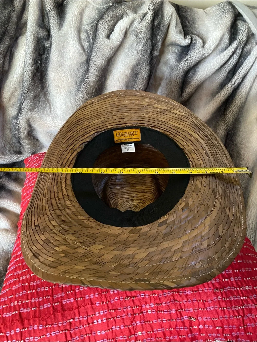 Gold Coast Sunwear Unisex Straw Beach Resort Wear Hat NWT